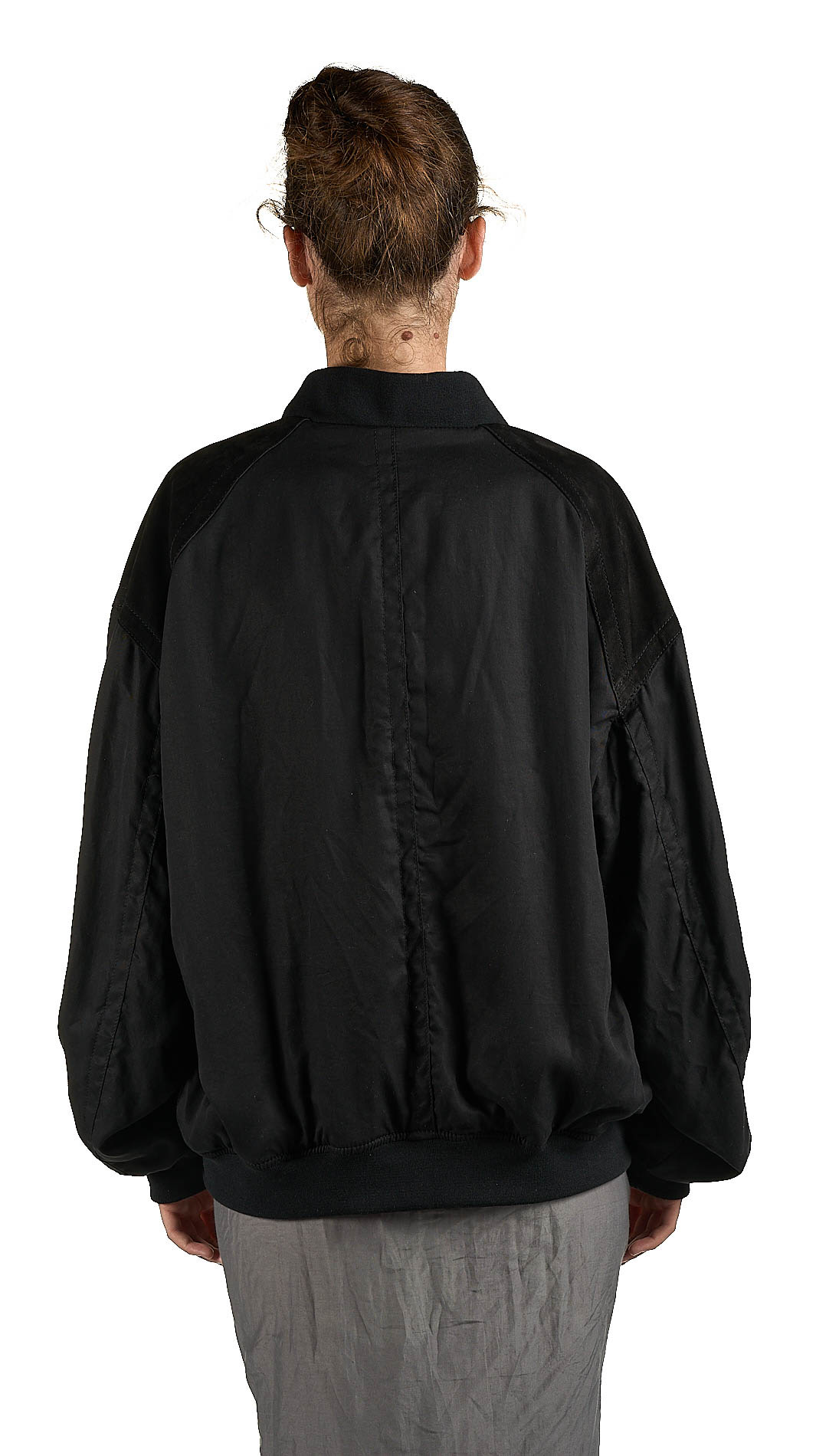 DANIELE BASTA LEATHER AND SILVER JACKET